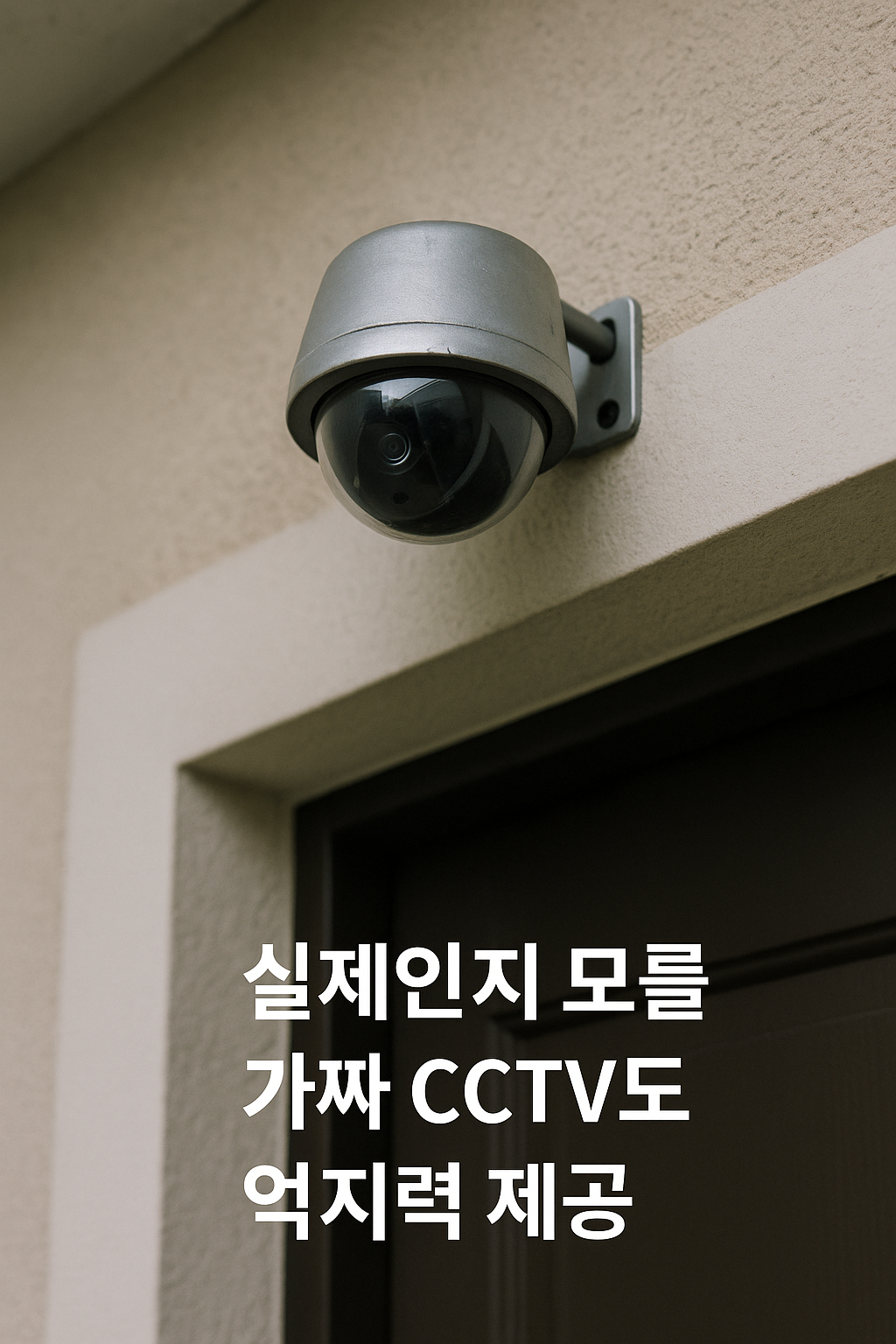 &ldquo;실제인지 모를 가짜 CCTV도 억지력 제공&rdquo;