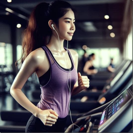 월경전 증후군에 좋은 음식과 운동, 피트니스 운동하는 여성