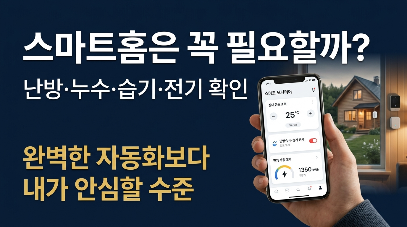 스마트홈은 내가 안심할 수 있는 수준으로 구축