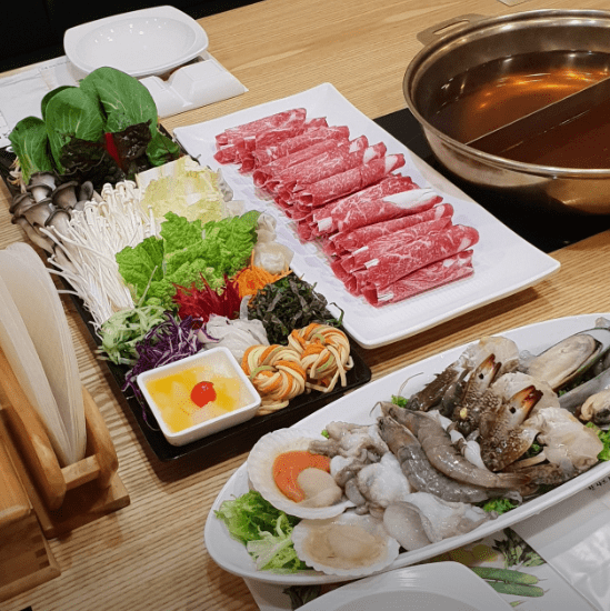 용현동 맛집 "예닮채 샤브샤브" 음식