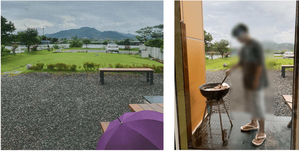 충주탄금호펜션-개별-바베큐장