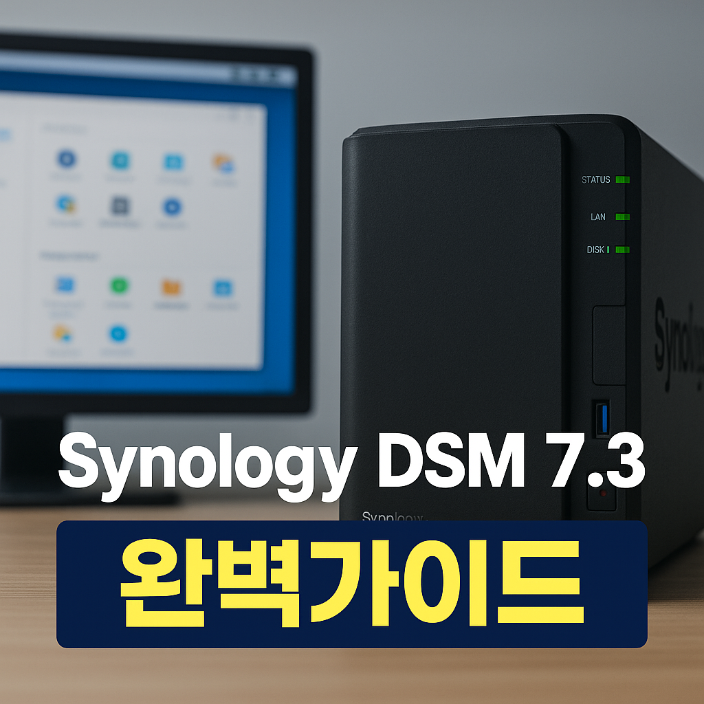 Synology 나스 DSM 7.3 기능 및 사양 총정리 NAS 설정·보안·파일관리 완벽 가이드