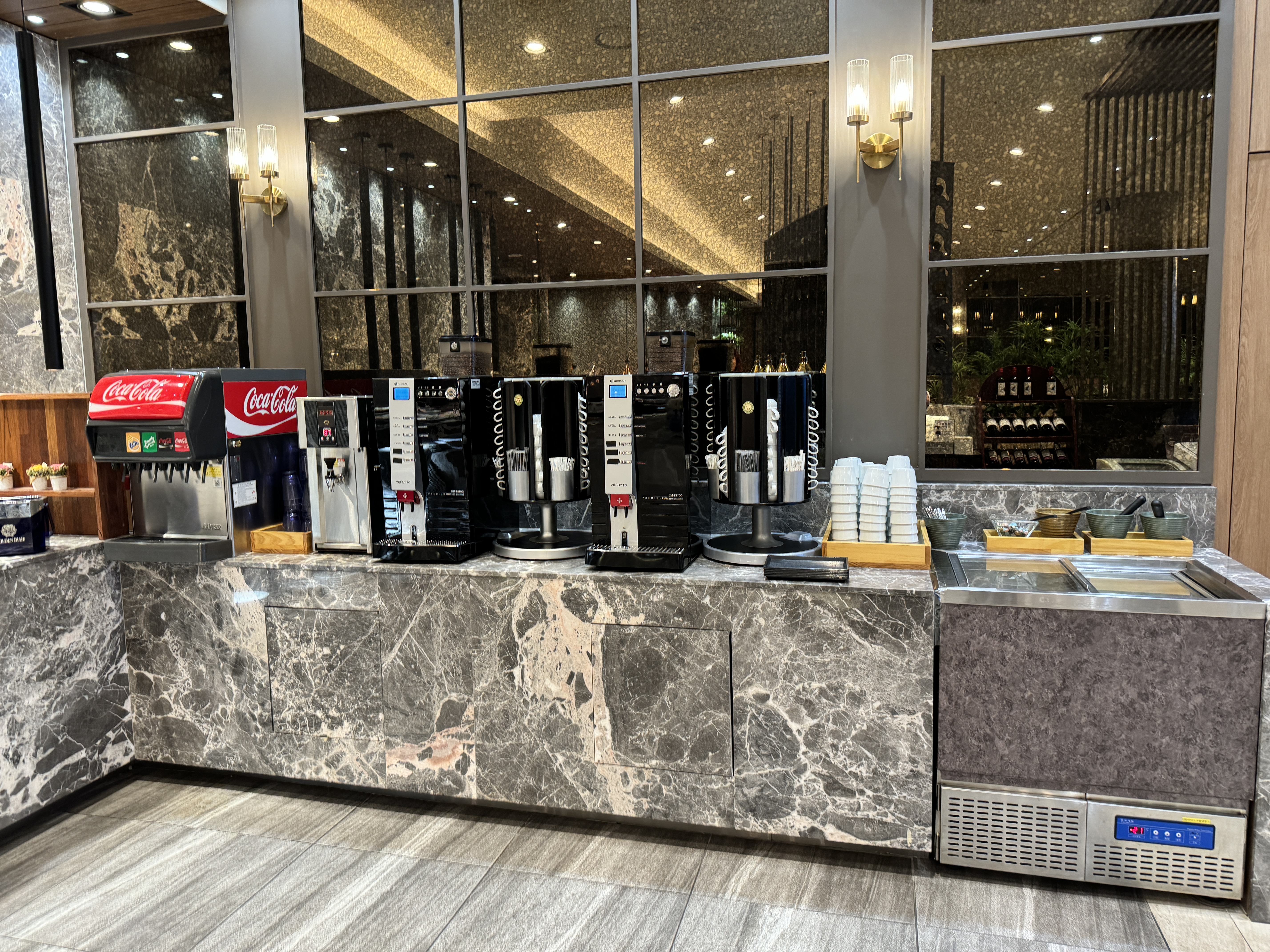 부산-영도-뷔페-목장원-오채담-음료-아이스크림