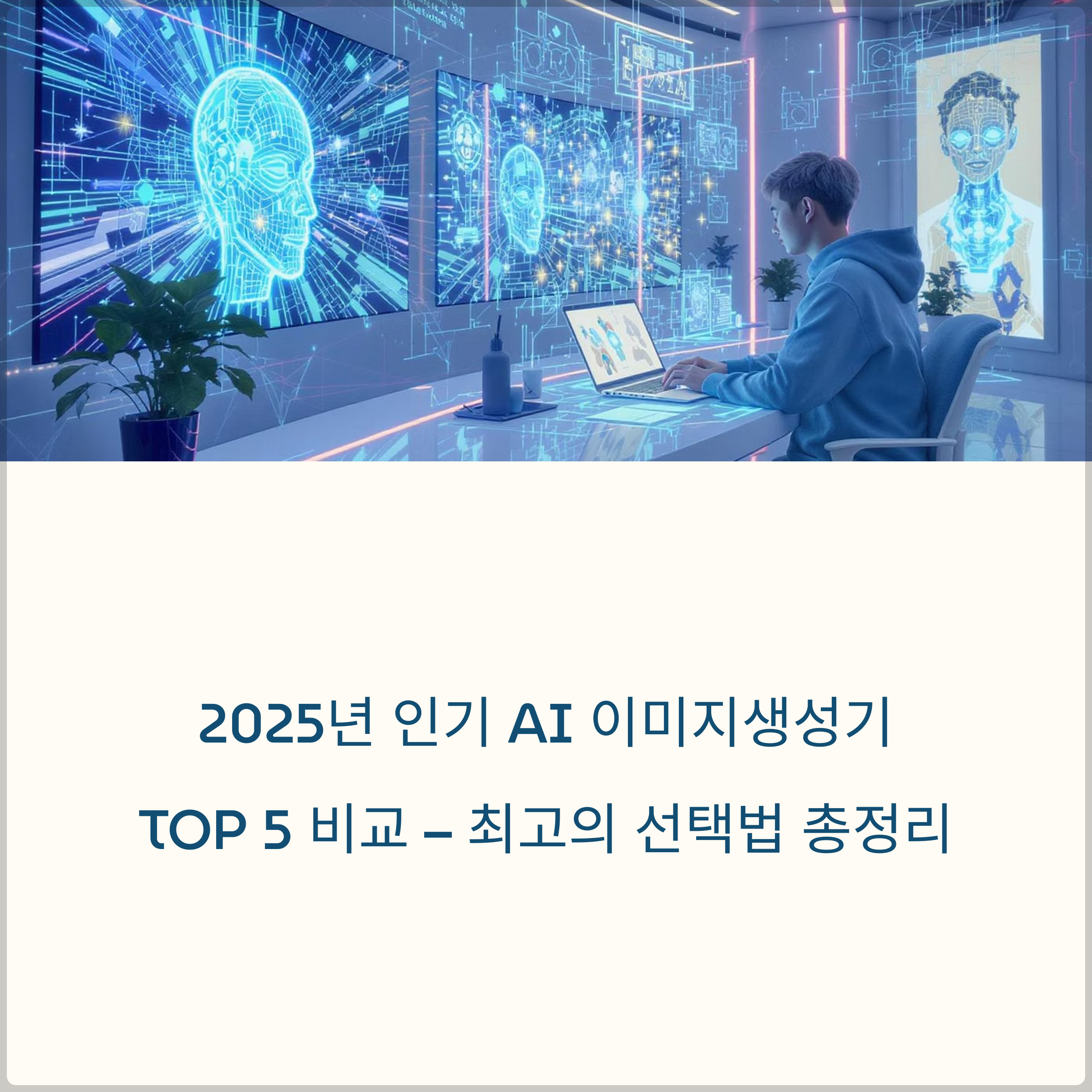 2025년 인기 AI 이미지 생성기 TOP 5 비교 &ndash; 최고의 선택법 총정리(+ 무료부터 장단점&middot;활용 사례까지, 프롬프트&middot;저작권&middot;비교&middot;추천&middot;순위&middot;아트 스타일)