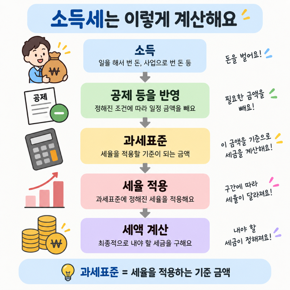 소득세란? 소득에 세금이 붙는 기본 원리 이해하기