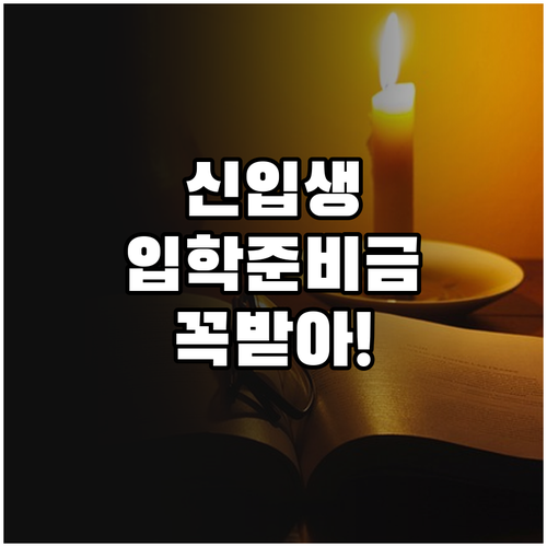 서울 소재 신입생 입학준비금 2차 신..