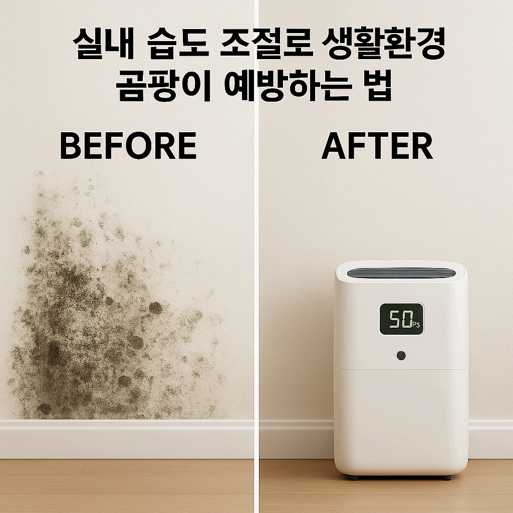 실내 습도 조절로 생활환경 곰팡이 예방하는 법