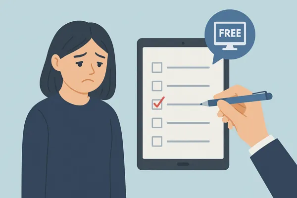 간단하게 확인하는 우울증 테스트