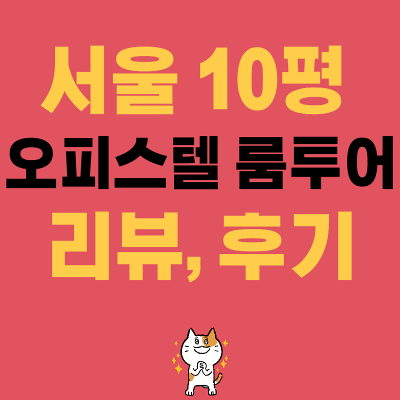 서울 10평 오피스텔 룸투어 리뷰, 후기
