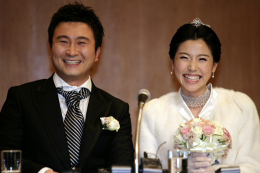 주영훈 이윤미 12살 나이차이로 화제를 모았던 결혼식날 사진