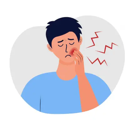 발치후-부은사람