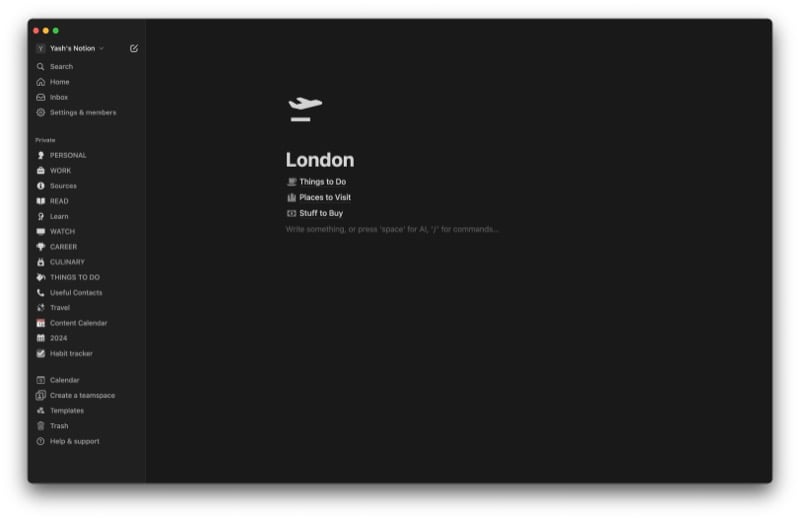 노션 페이지 블록