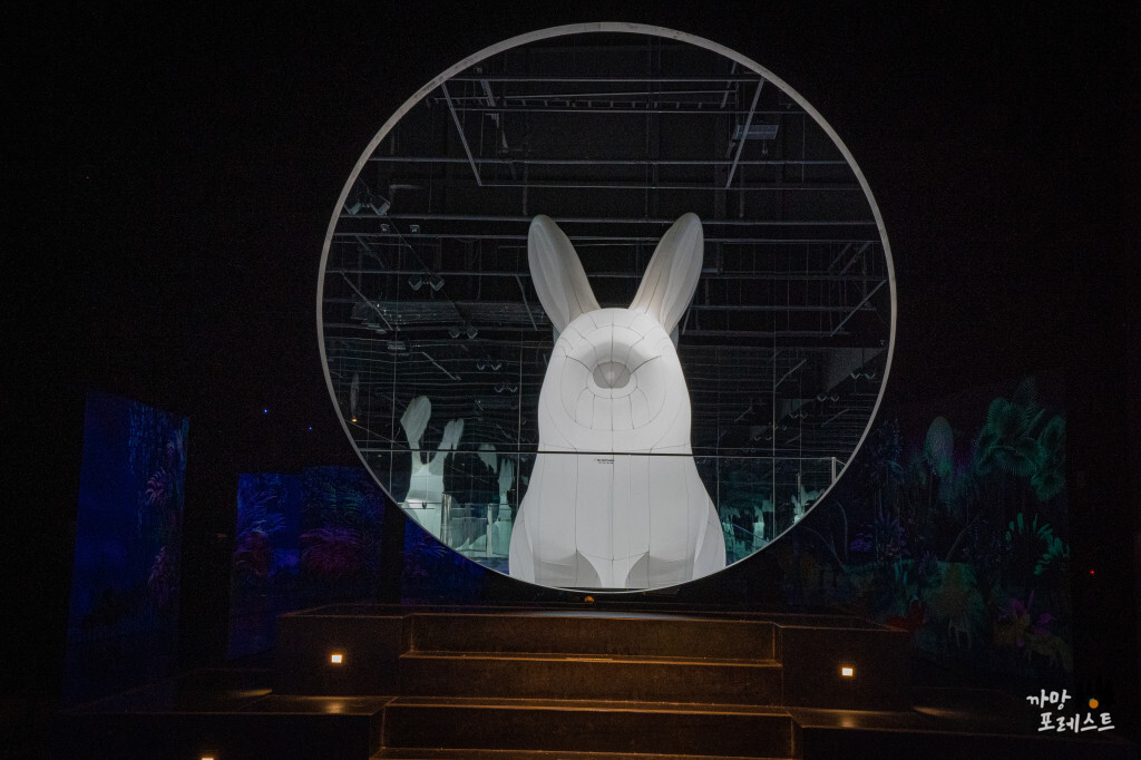 아르떼 뮤지엄 제주 토끼 조형물