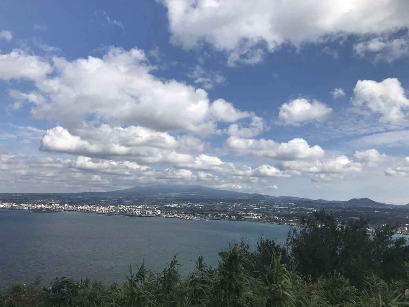 비양봉 에서 바라본 제주본섬