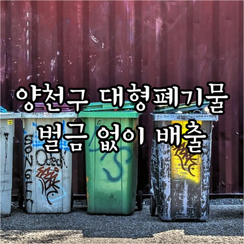 양천구 대형폐기물 무단 투기 벌금 없..