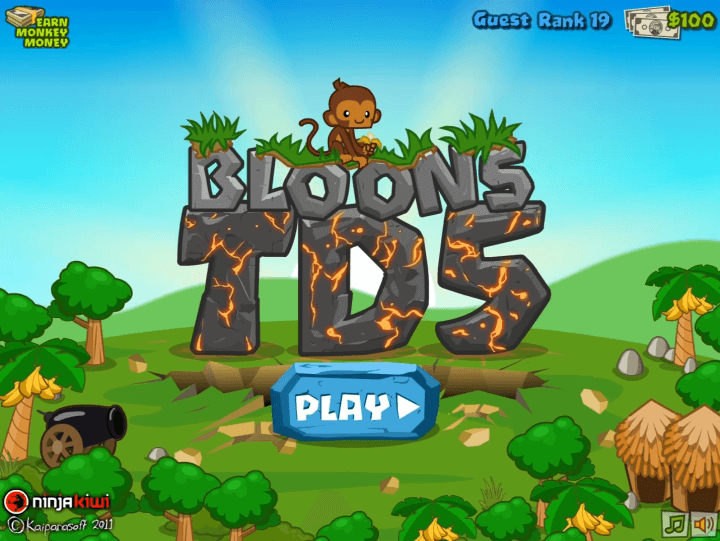 풍선타워디펜스5-플래시게임-메인-화면