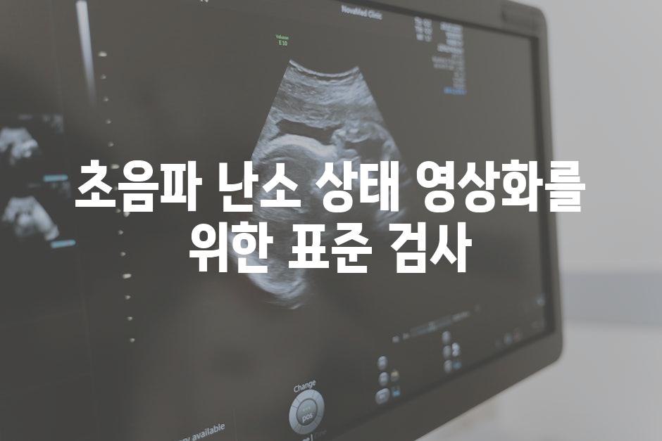 초음파 난소 상태 영상화를 위한 표준 검사