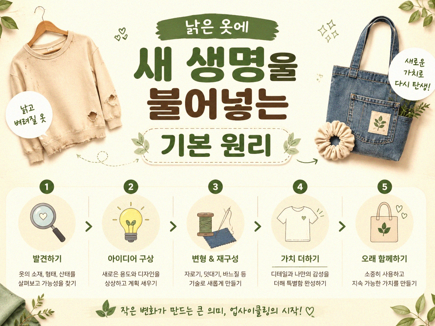 옷 리폼으로 의류 지출 줄이는 방법