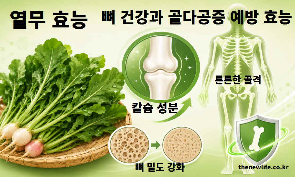 열무 효능 뼈 건강 골다공증 예방