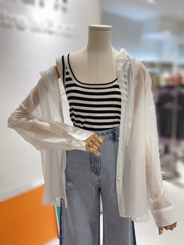 시스루 후드 썸머점퍼 GGPX GNT6JP740F