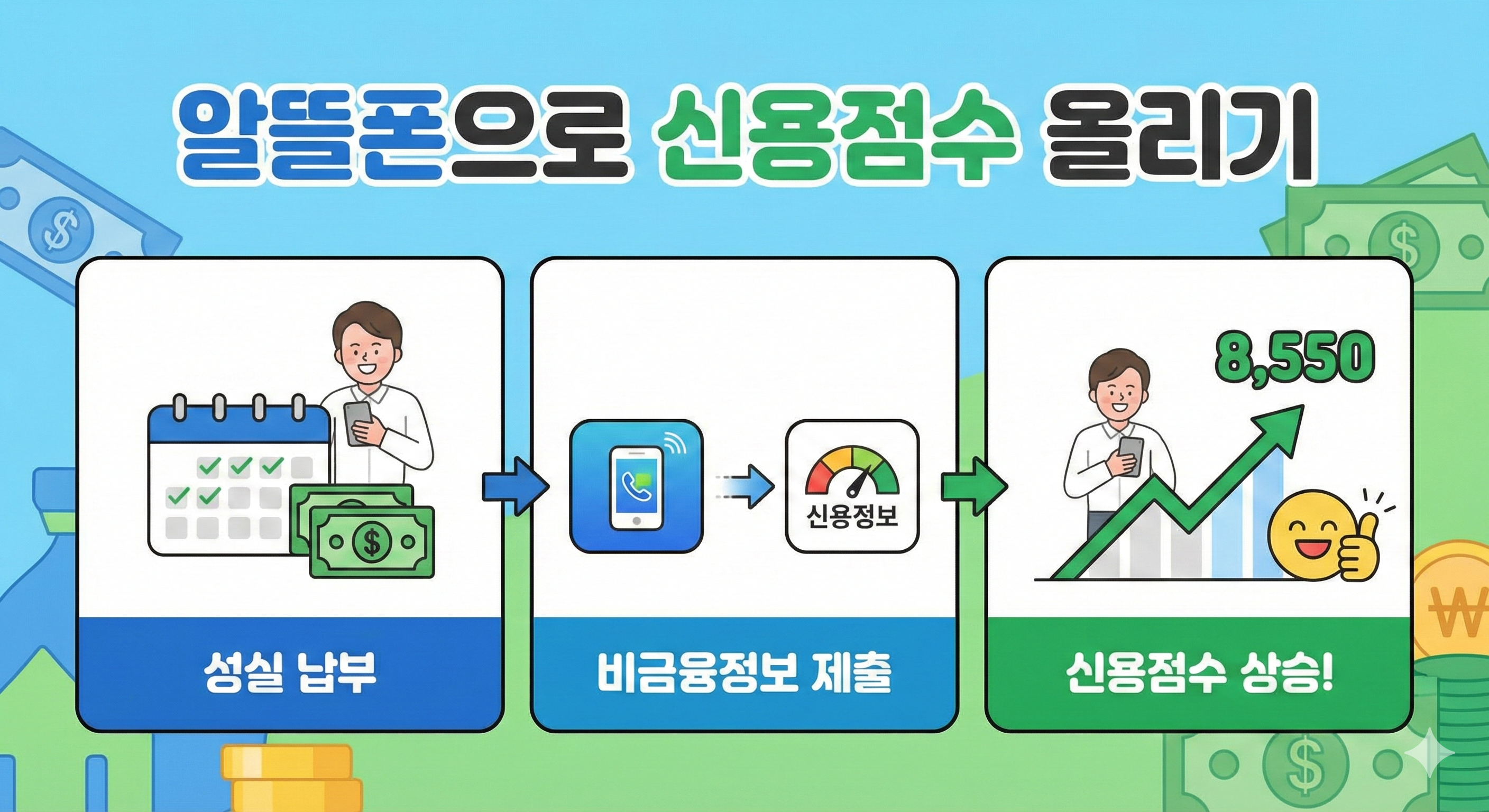 사회초년생 신용점수 올리기