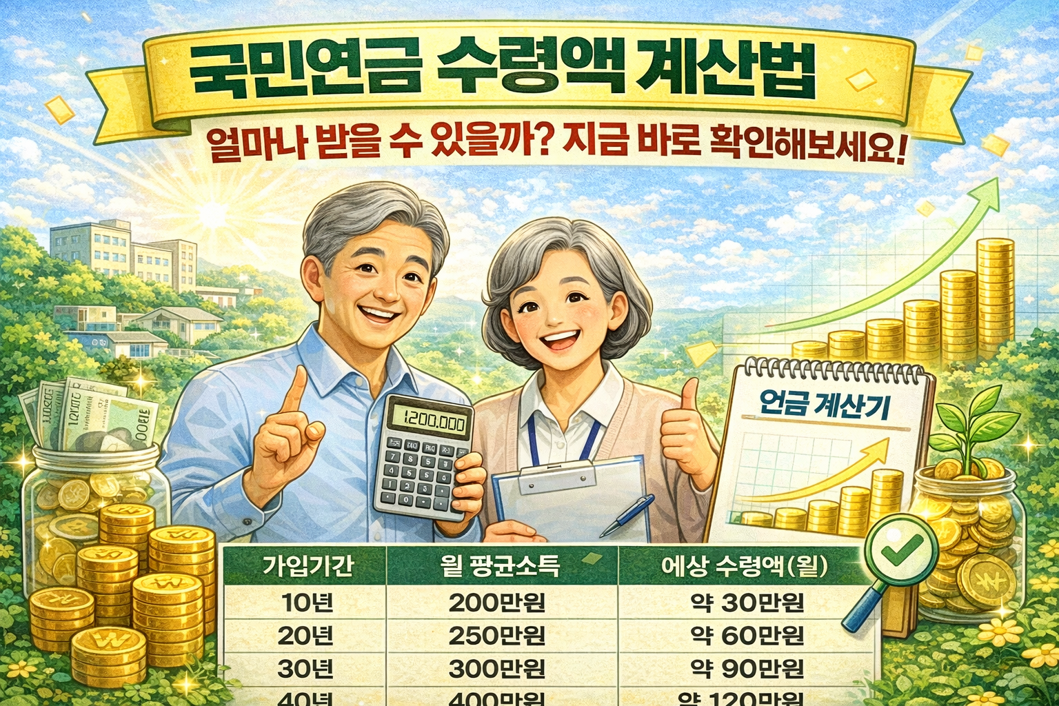 국민연금 수령액 계산법