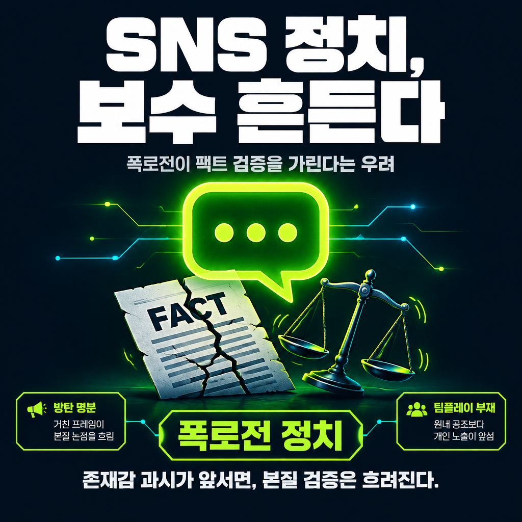 SNS 정치, 보수 흔든다