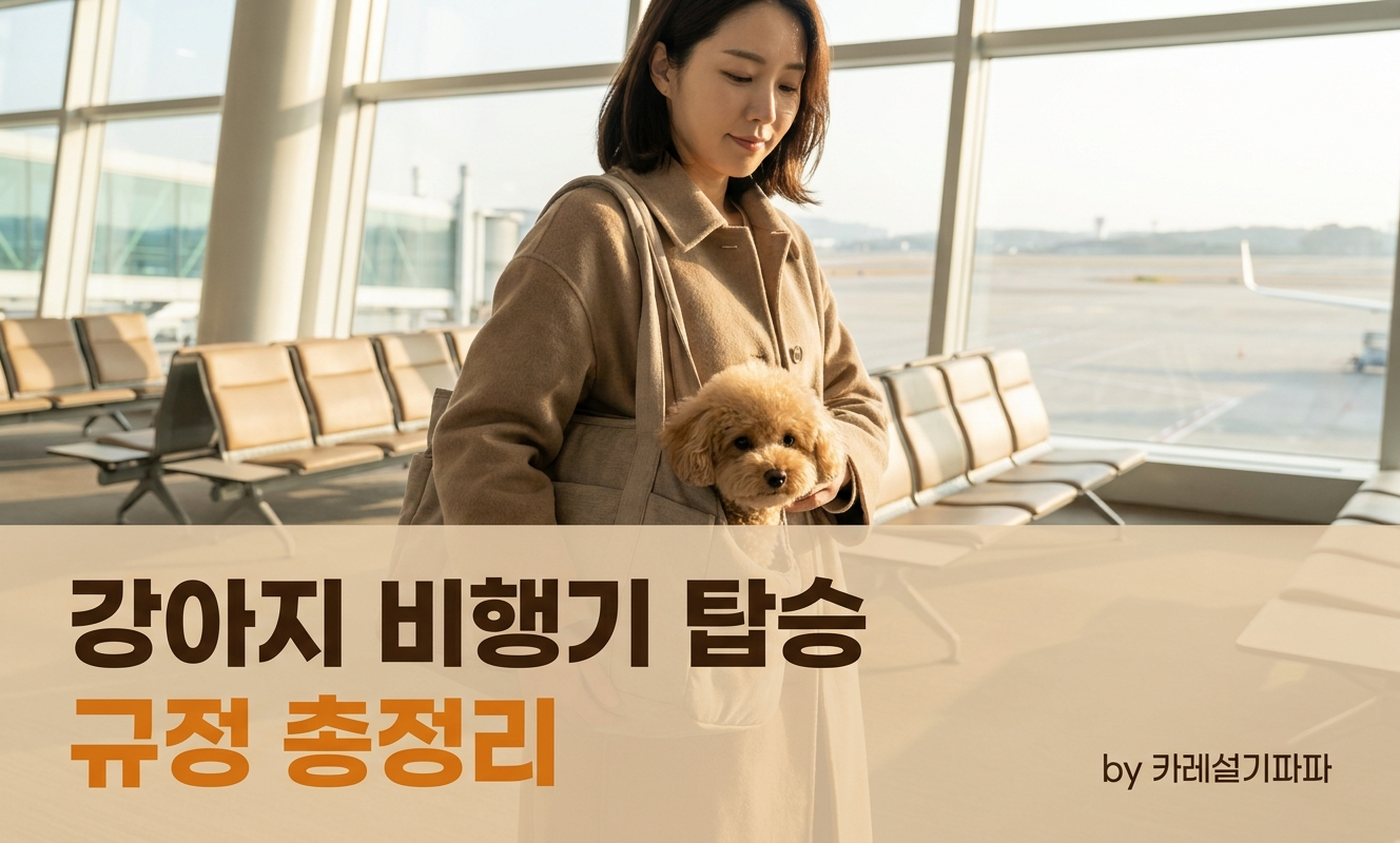 공항에서 이동장 든 여성