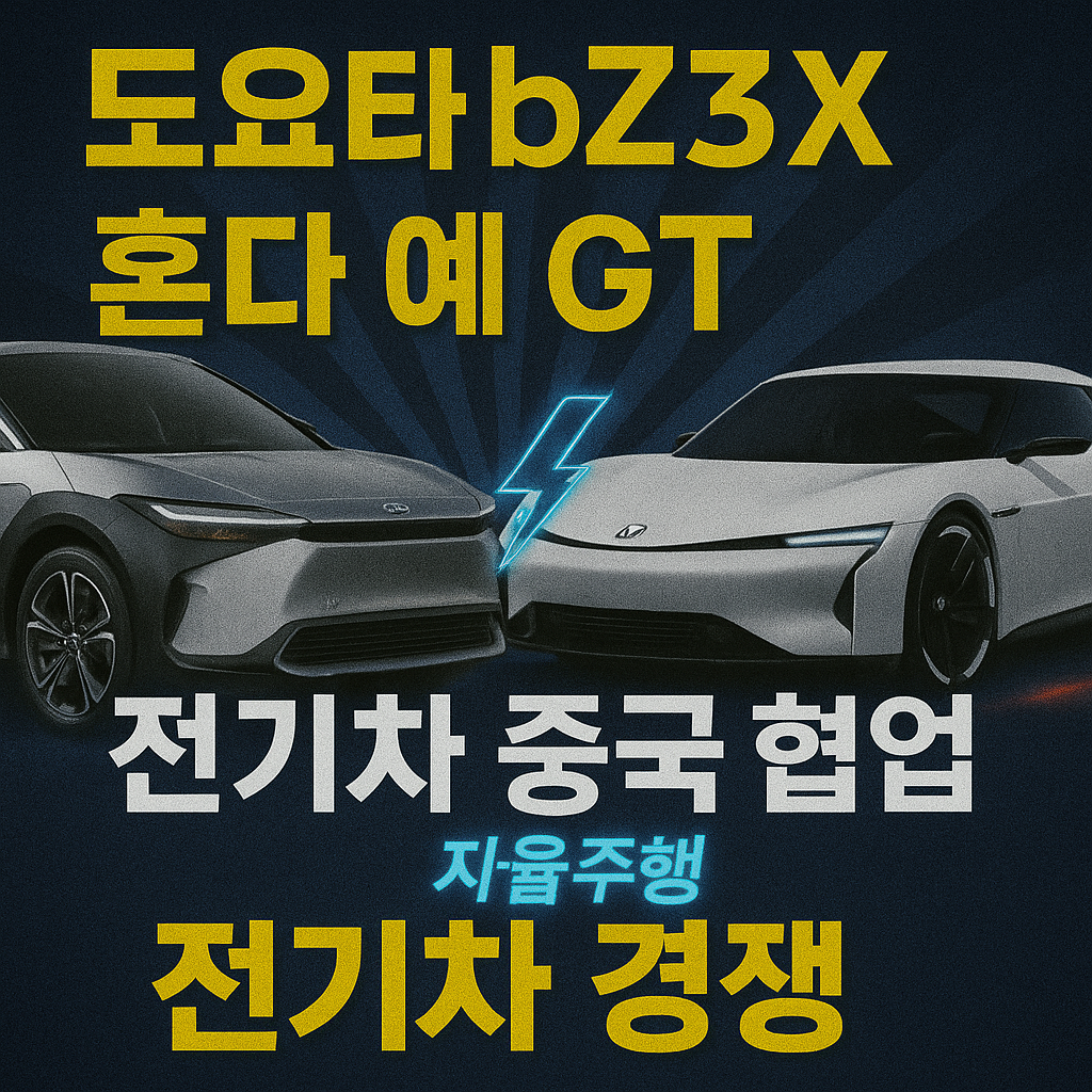 도요타 BZ3X 혼다 예 GT 전기차 중국 협업 자율주행 전기차 경쟁 블로그 썸네일