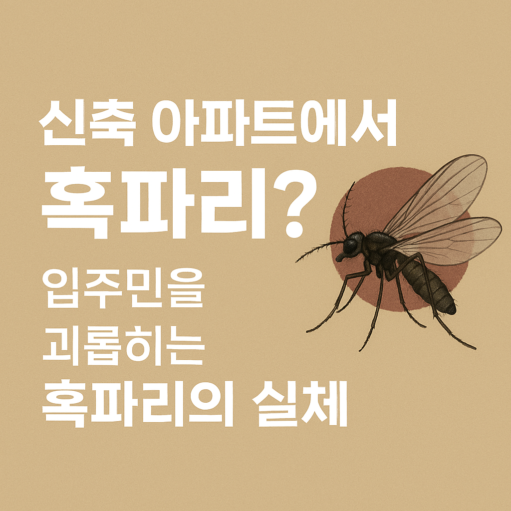 신축 아파트에서 혹파리 발견? 입주민을 괴롭히는 혹파리의 실체