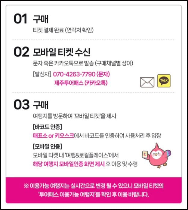 제주투어패스 이용방법