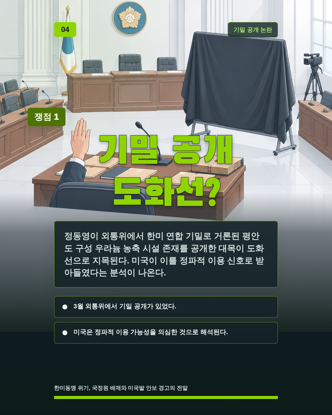 기밀 공개 도화선?