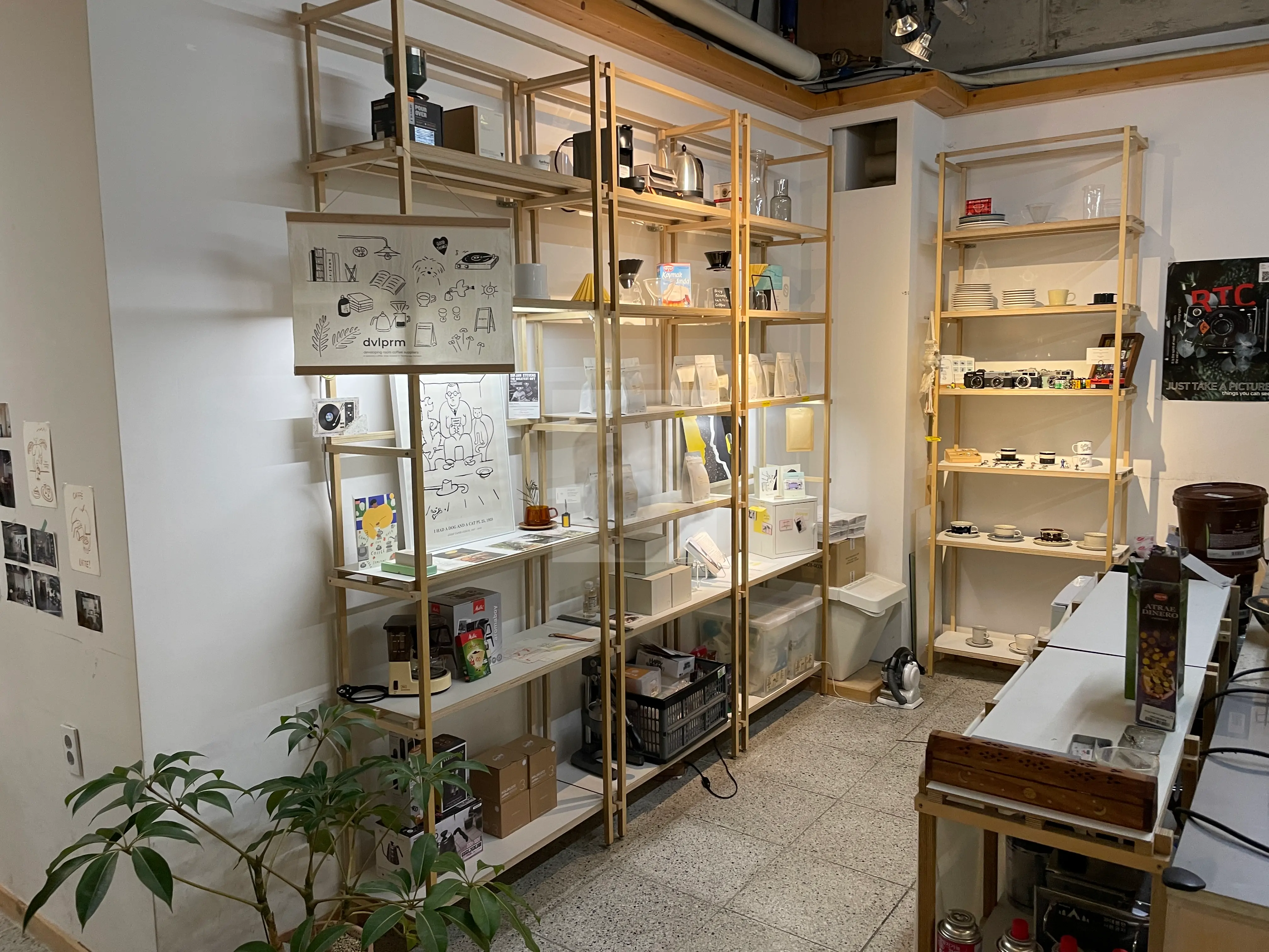 디벨로핑룸 진열대