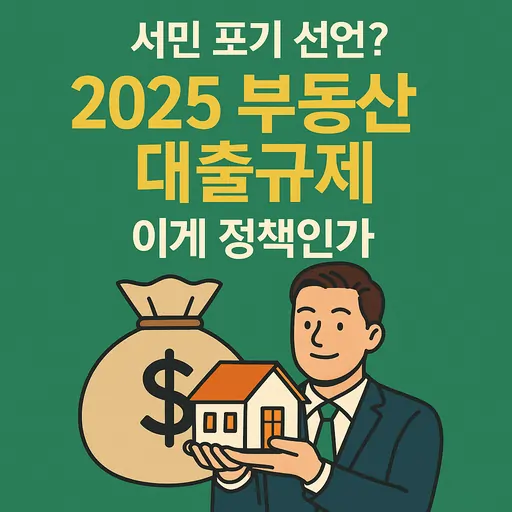 2025년 부동산 대출규제 핵심 변화 5가지와 대응법