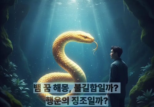 뱀 꿈 해몽, 불길함일까? 행운의 징조일까?