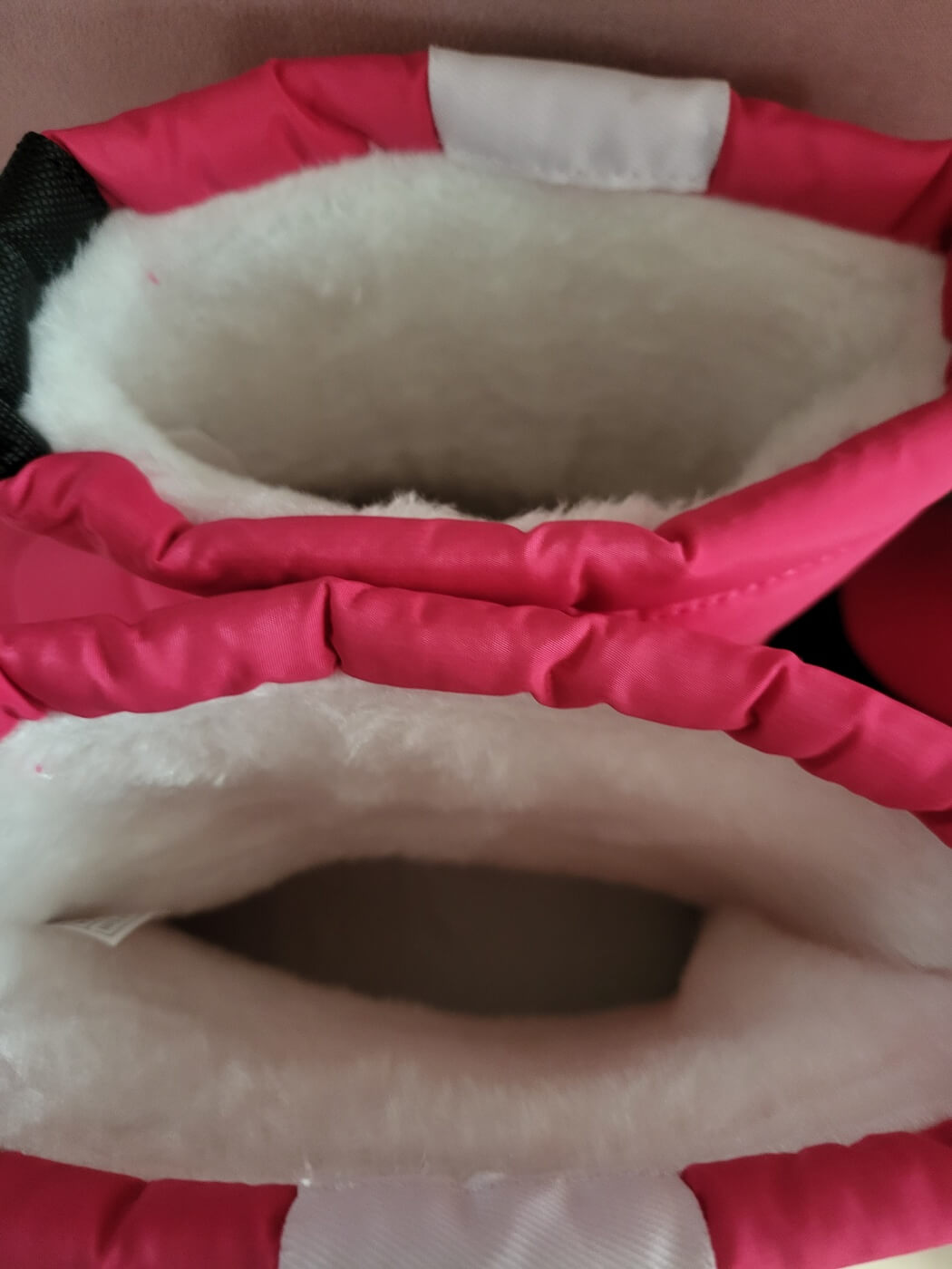 페이퍼플레인키즈 아동용 스트링 패딩 부츠 내부 보아털