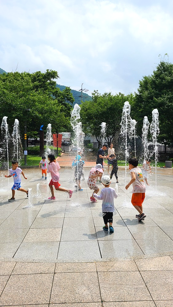장흥조각공원-분수대