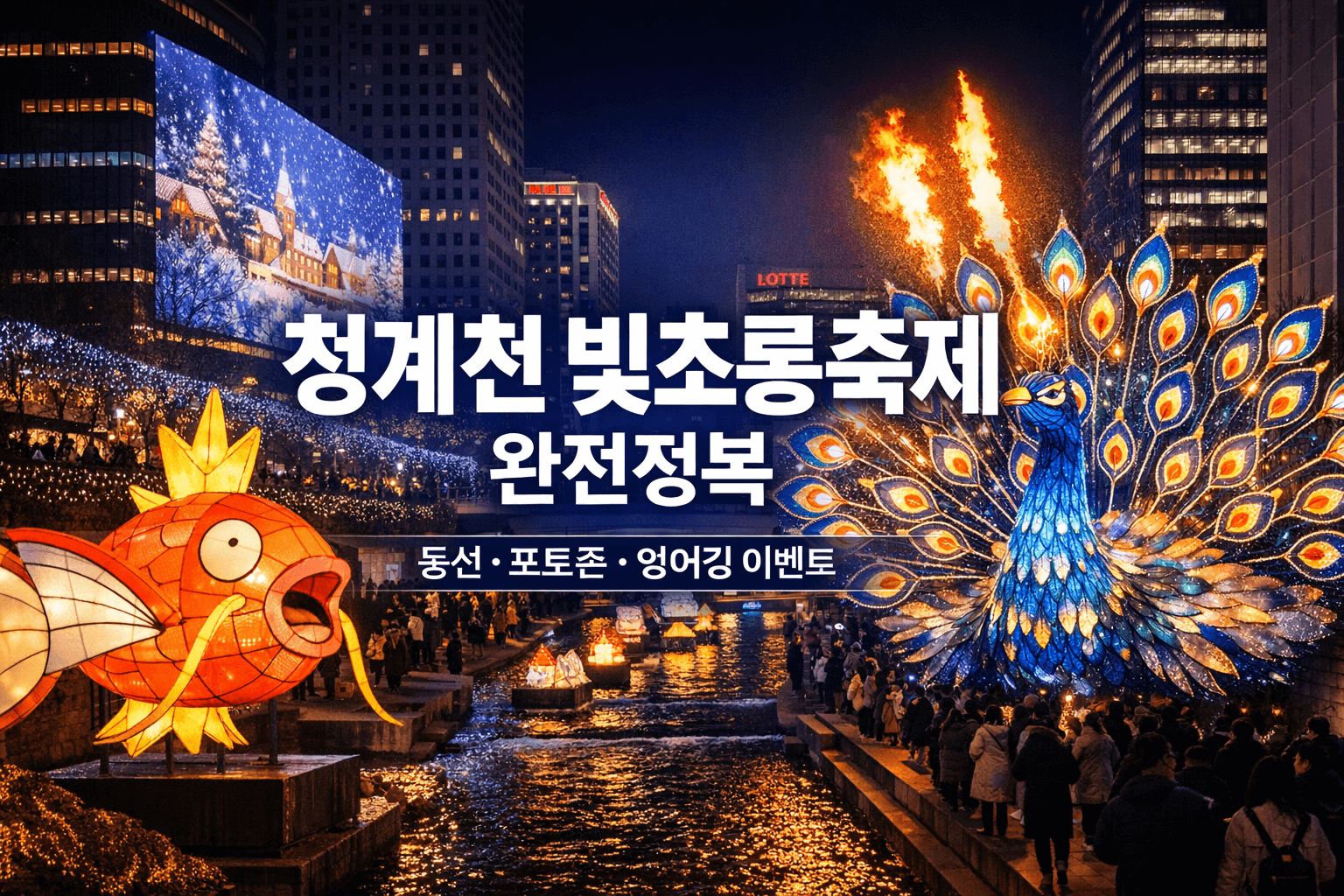 청계천빛초롱축제 100% 즐기는 완벽 가이드