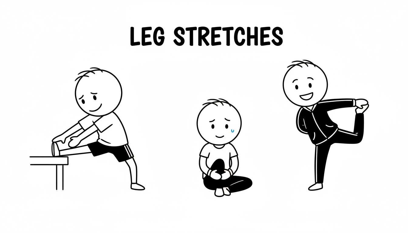 부상 방지를 위한 운동 전후 스트레칭 동작