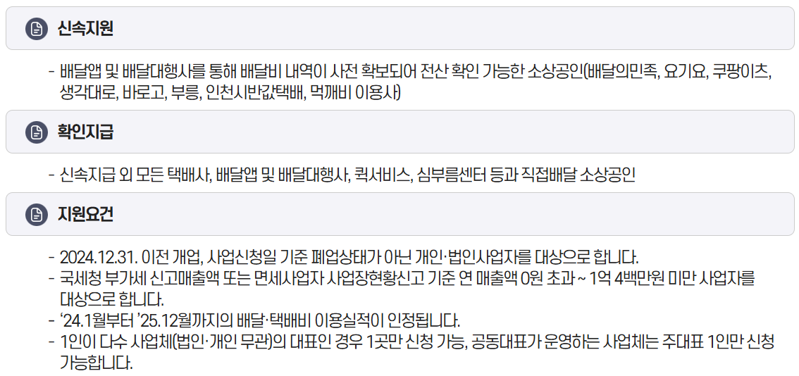 택배비 지원대상