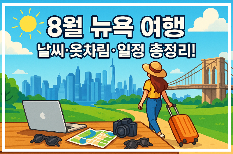 8월 뉴욕 여행, 날씨&middot;옷차림&middot;일정 총정리! 후회 없는 여름 루트 가이드