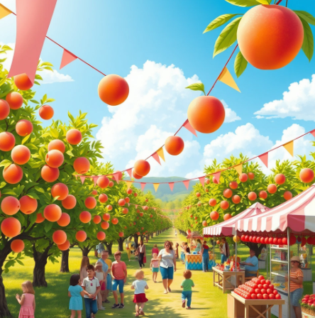 복숭아축제그림