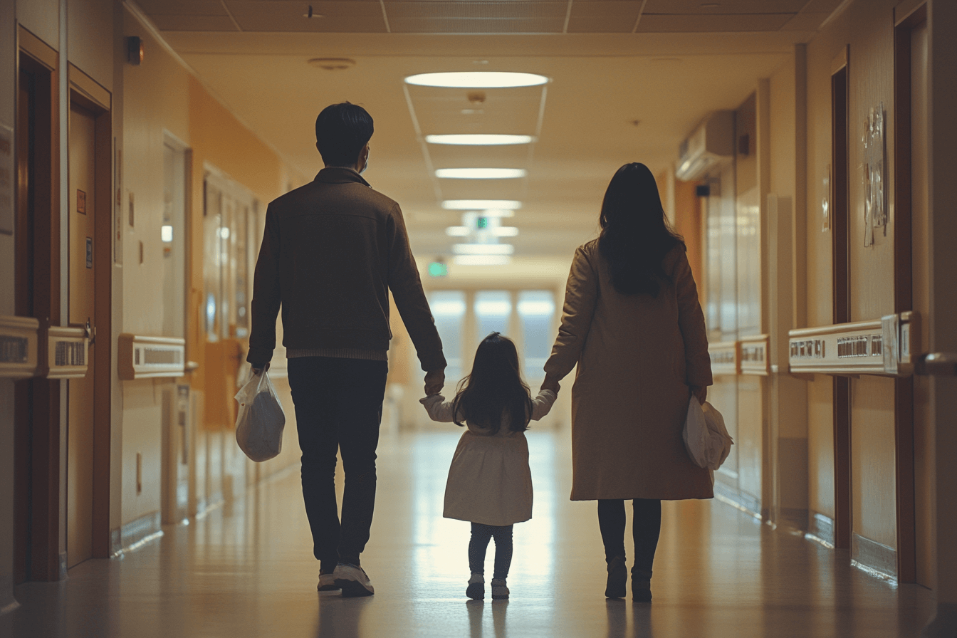 긴-복도를-걷는-가족