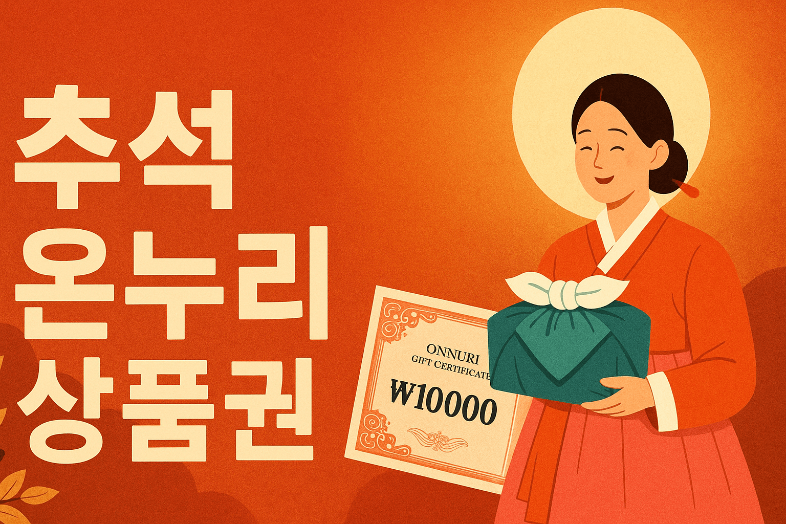 추석 온누리상품권 - 사진