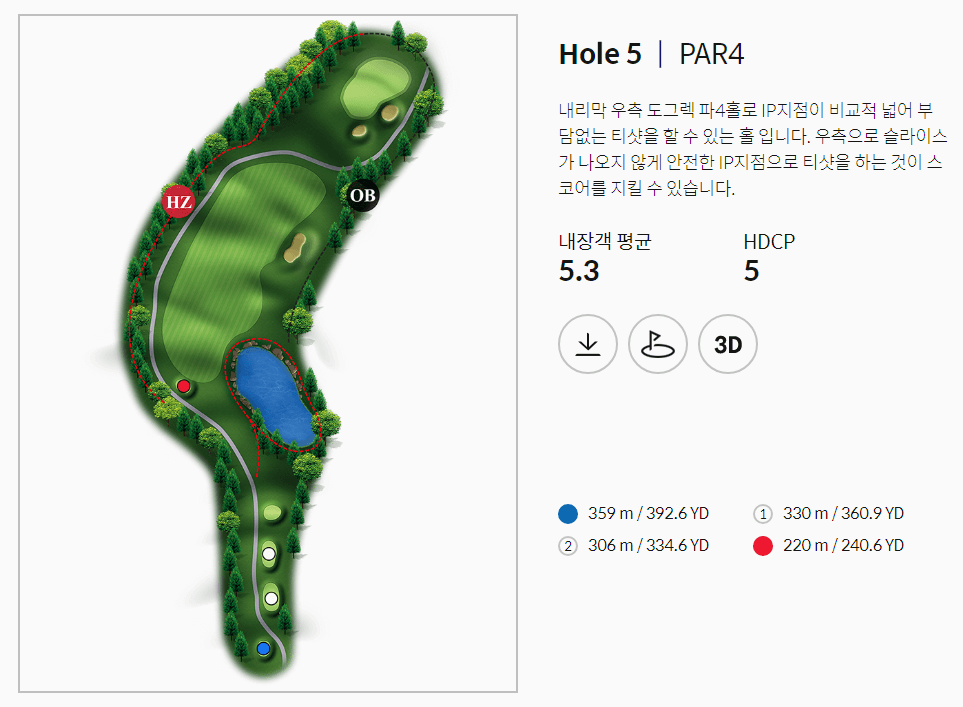 골프존카운티 안성H 힐코스 5