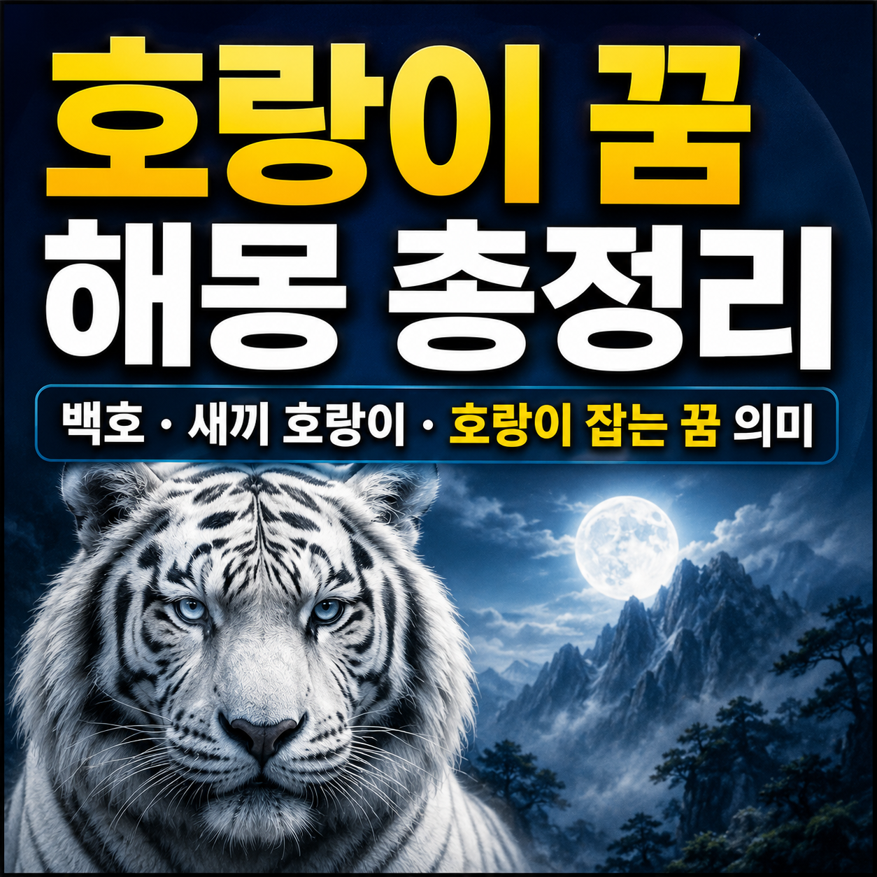 호랑이 꿈