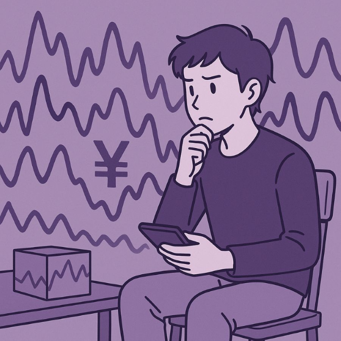 다시 흔들리는 그래프의 선