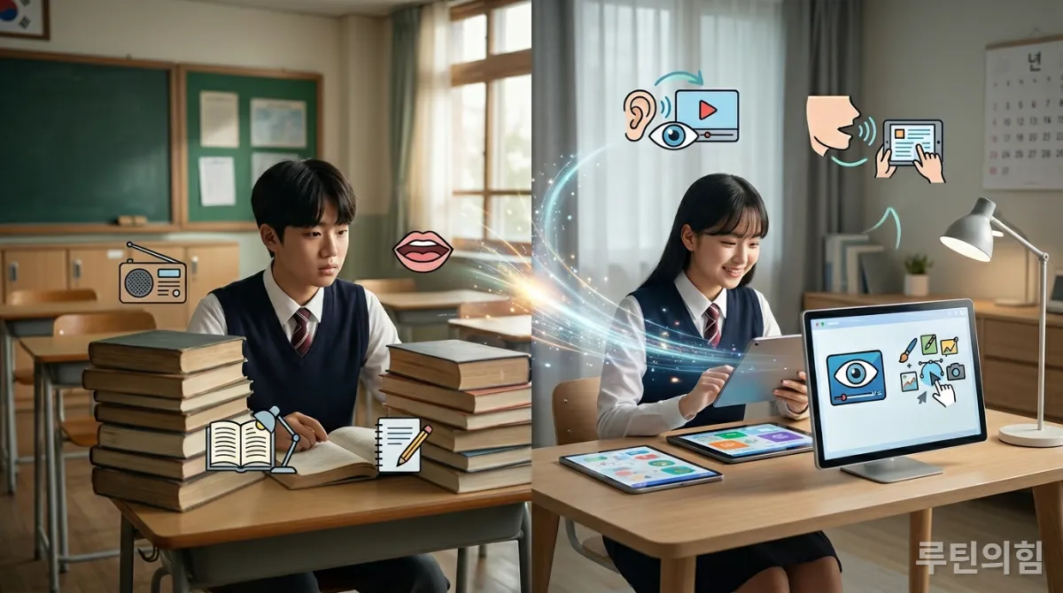 2026 개정 교육과정 영어 변화를 나타내는 개념 이미지