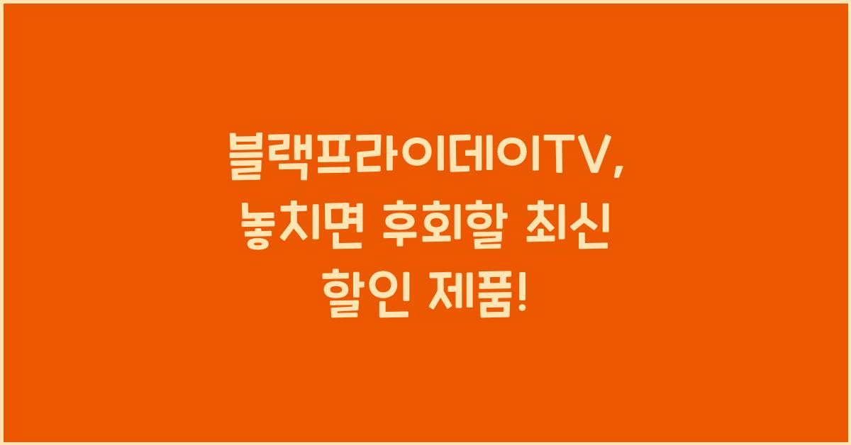 블랙프라이데이TV