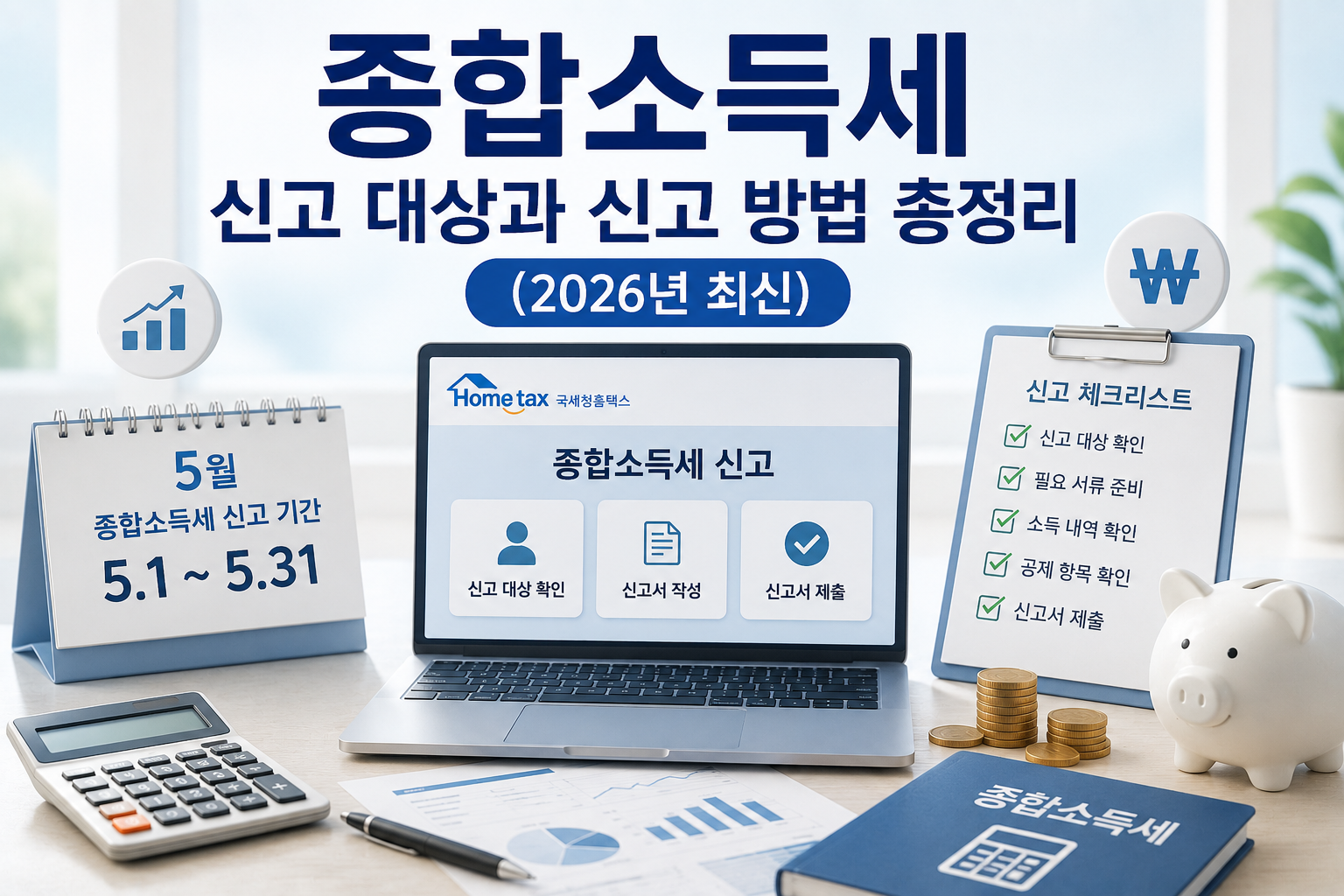 종합소득세 신고 대상과 신고 방법 총정리 (2026년 최신)